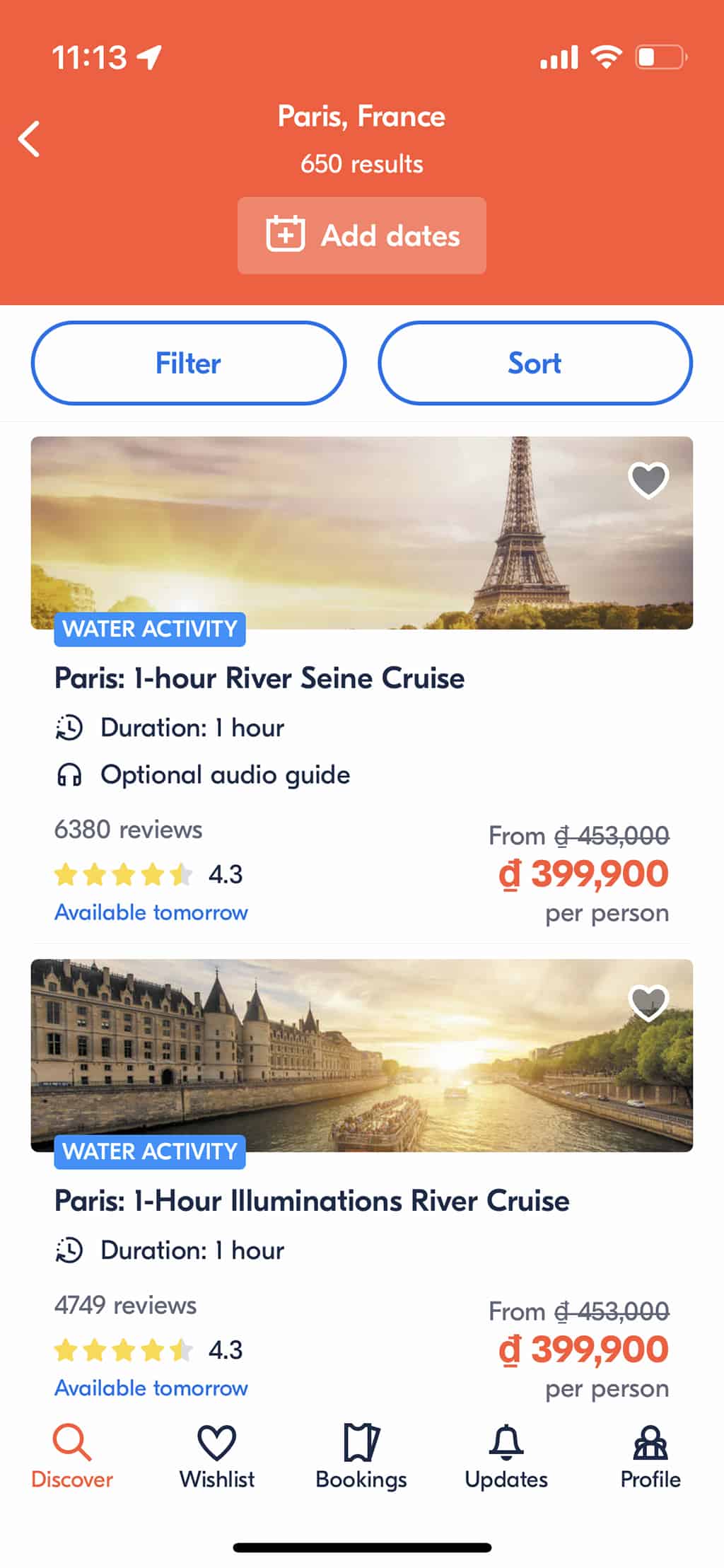 app đặt vé tham quan du lịch