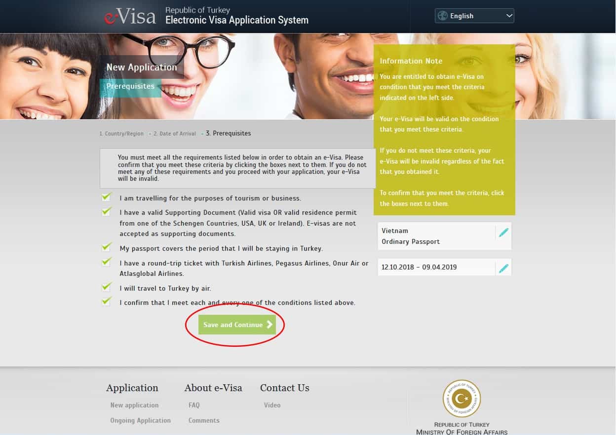 how to apply for evisa turkey